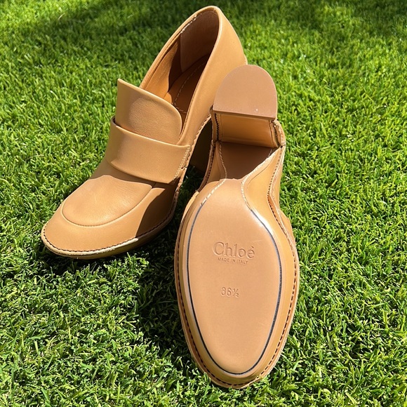 NWB Chloe Cookie Heels size 36 1/2 but fits like a true designer 35 size - Picture 5 of 11